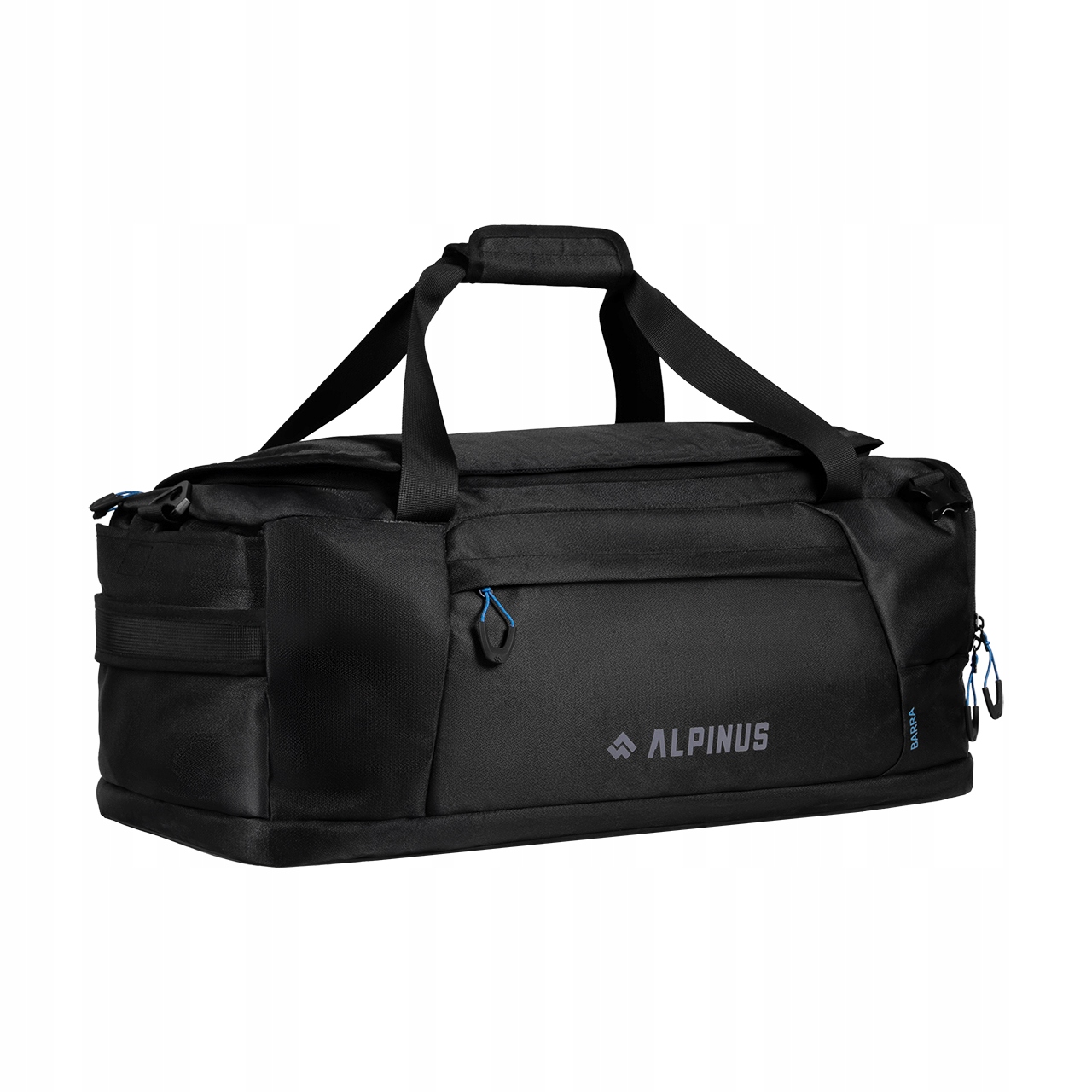 Torbo-plecak Barra 70 litrów Alpinus czarny pasek naramienny, do ręki