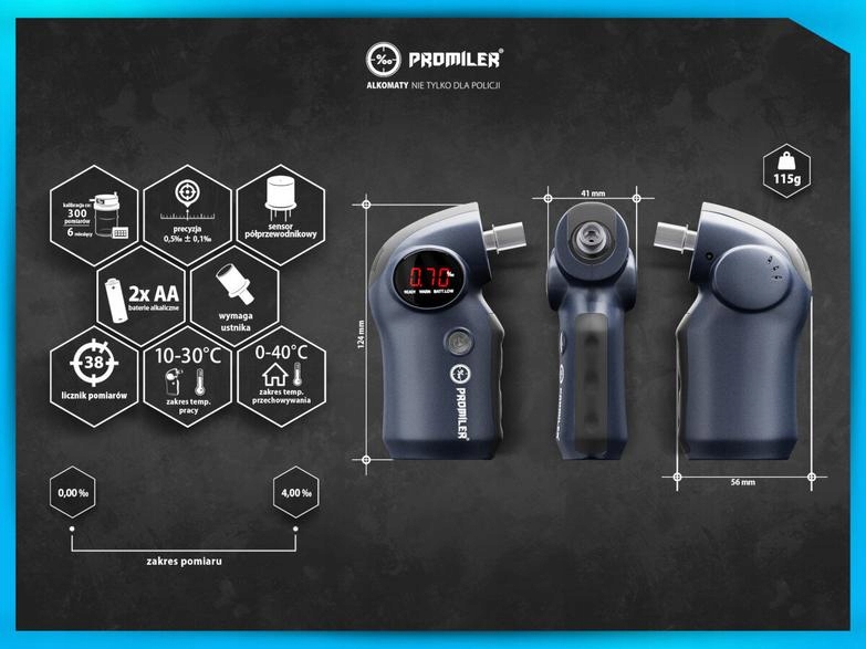 Alkomat PROMILER S 6000P Stan opakowania oryginalne