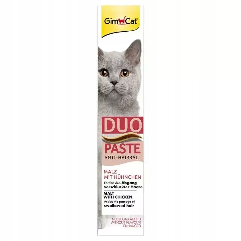 GimCat Pasta Duo Antihairball malt kuřecí maso 50 g