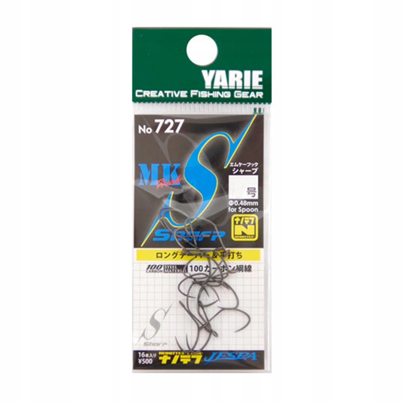 Yarie 727 Mk Hook Sharp r.8 16szt. haczyki
