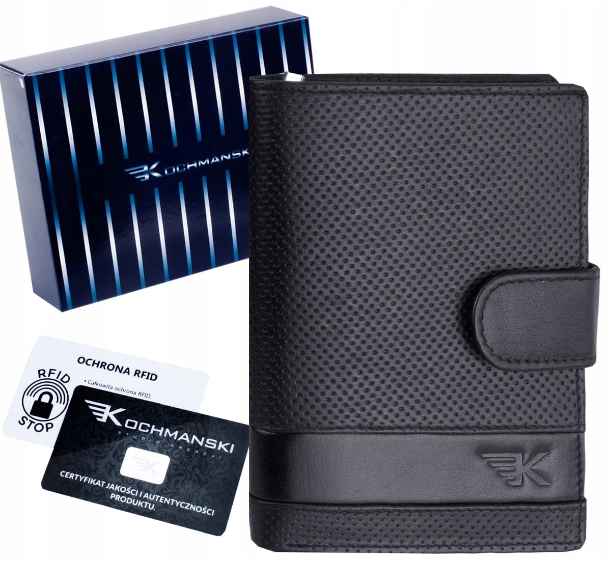 

Kochmanski skórzany portfel męski Premium Rfid