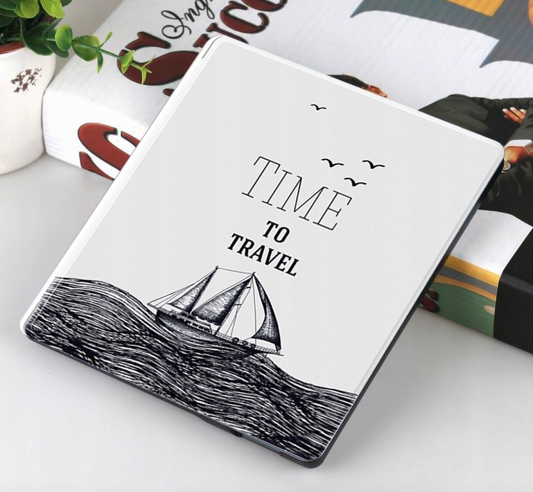 ETUI FUTERAŁ DO CZYTNIKA KINDLE OASIS 2 / 3 WZORY Kolor niebieski