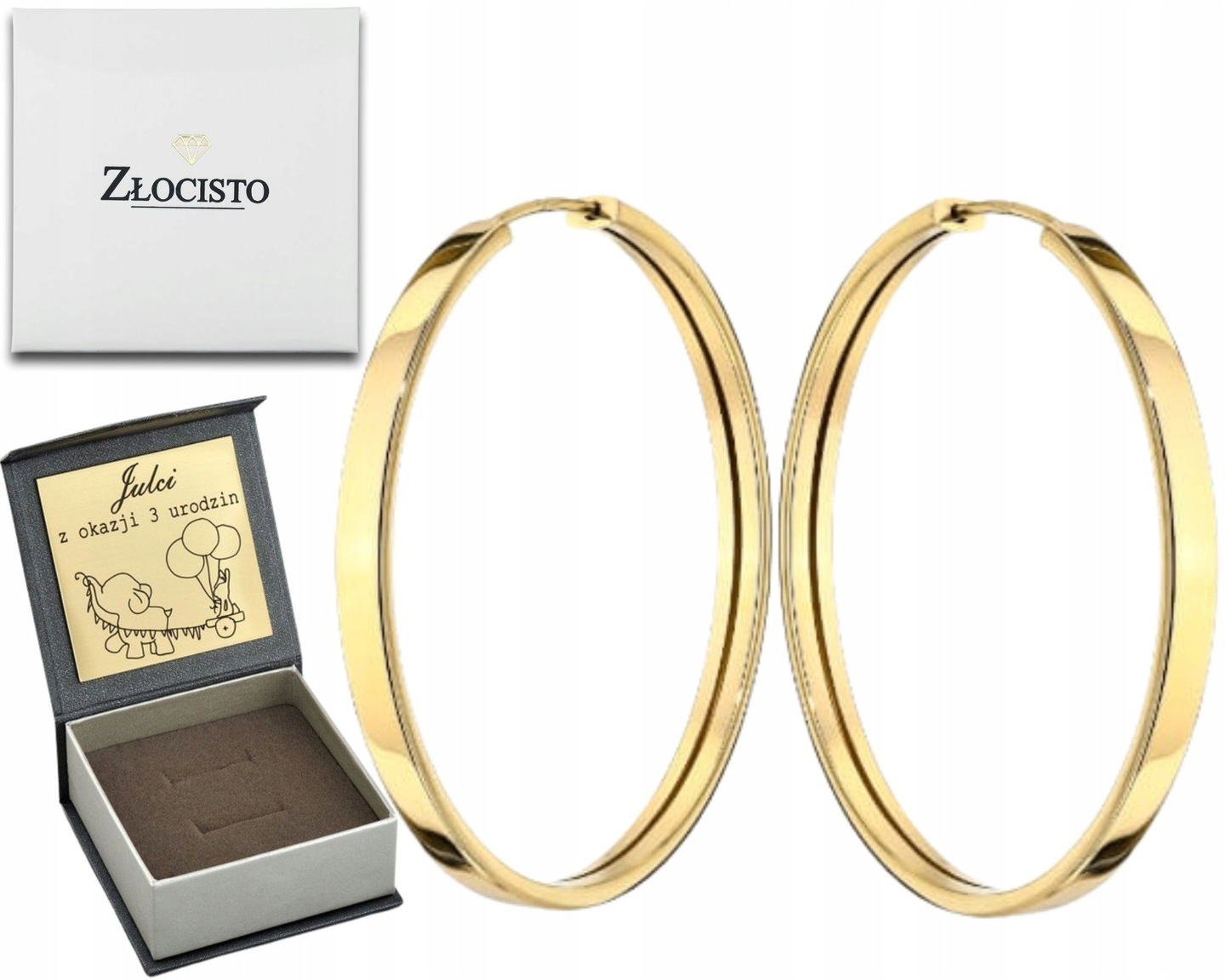 Kolečka Hladká Široká Zlato 585 23 MM 2,3 CM Dárek Gravírování