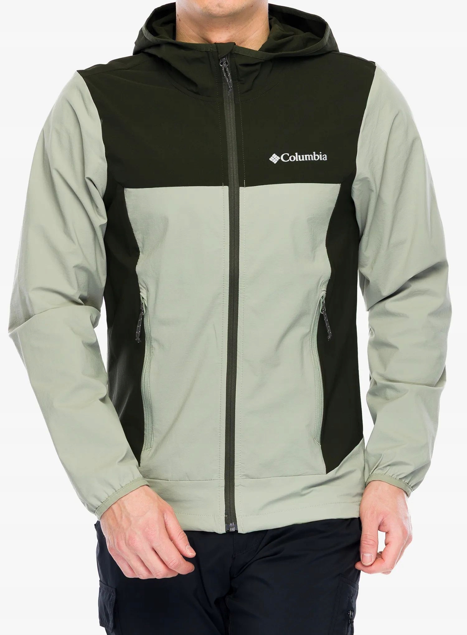 Bunda Columbia Heather Canyon II s kapucí softshellová bunda Safari XL