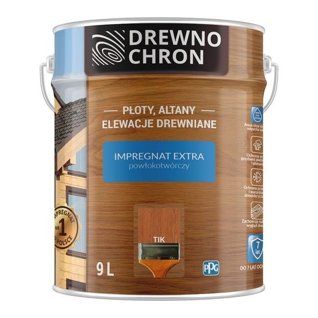 Drewnochron Impregnat do drewna Extra powłokotwórczy 9l Tik