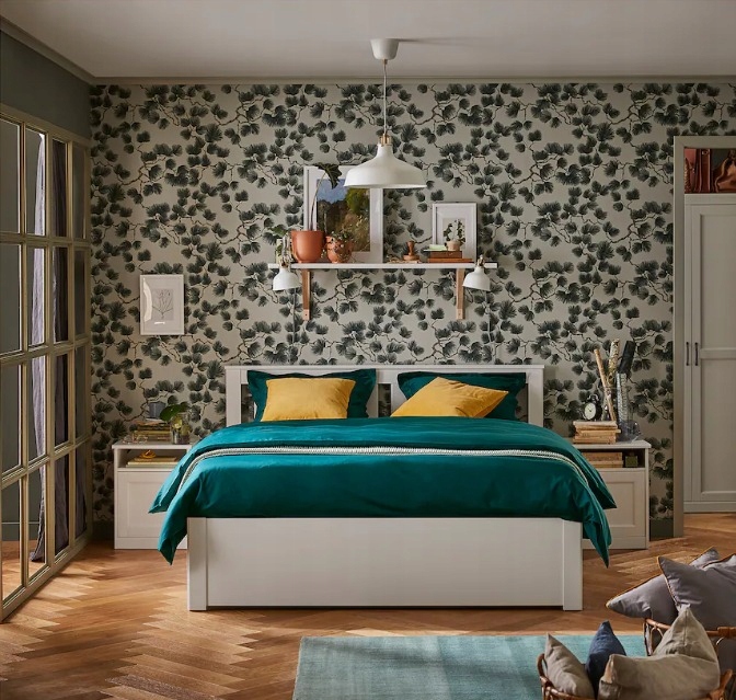 IKEA SONGESAND Rama łóżka, biały160x200 cm Długość mebla 207 cm