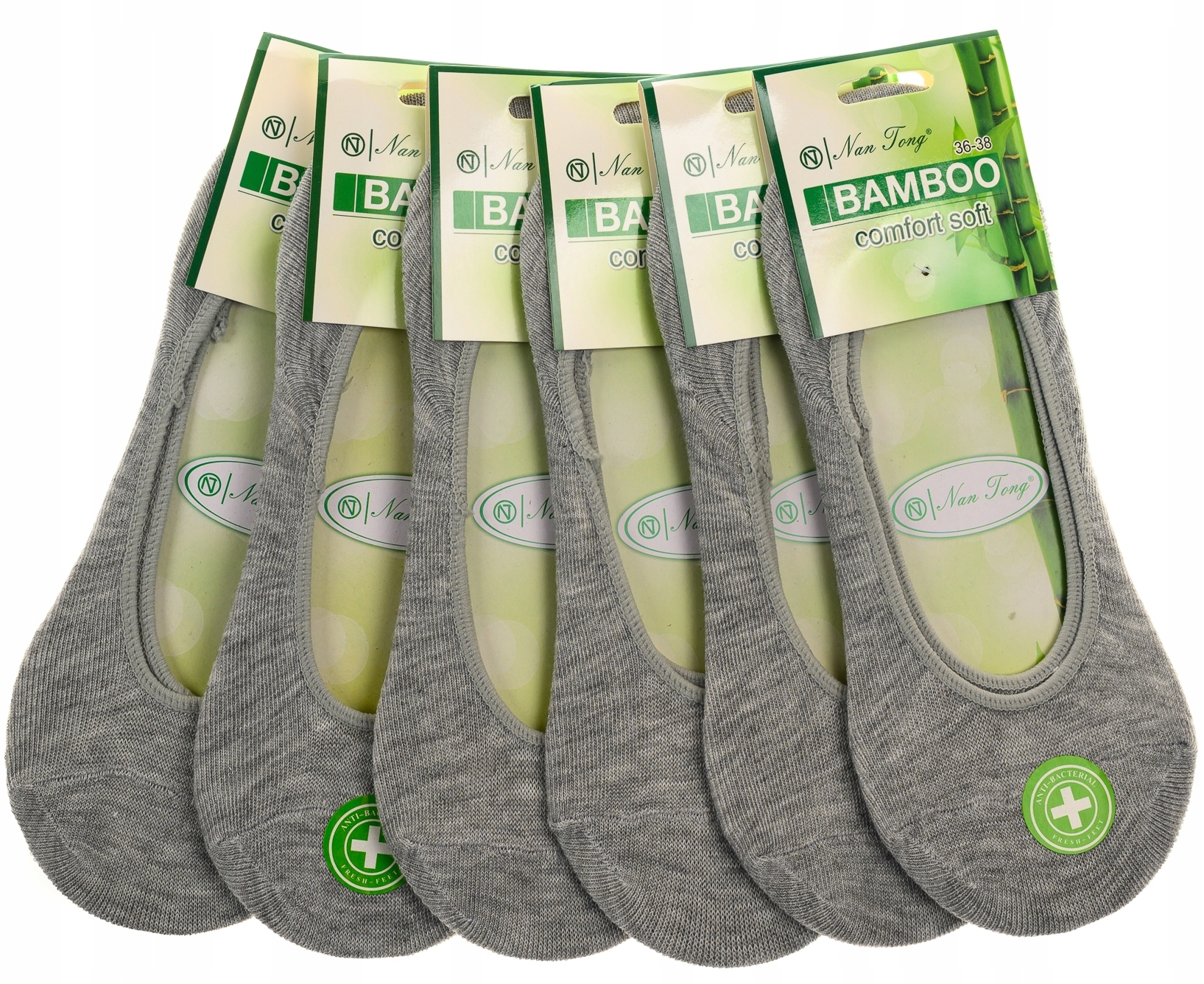 

6x Bambusowe Skarpety Damskie Mikrostopki Baletki