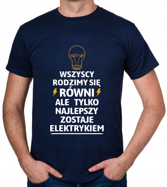 

koszulka Dla Elektryka Elektryk Pomysł prezent