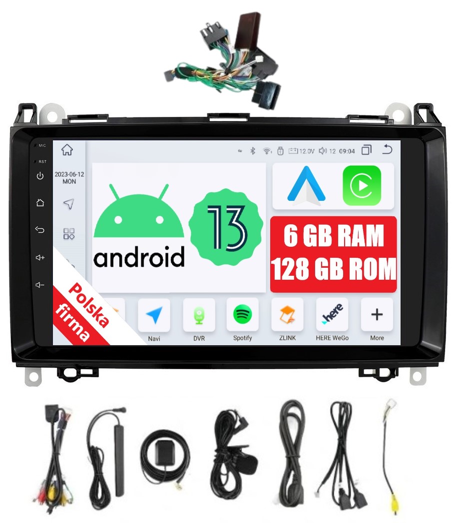 Rádio 2DIN Navigácia Android Mercedes Benz W639 Viano 6 Gb Dsp Carplay Lte