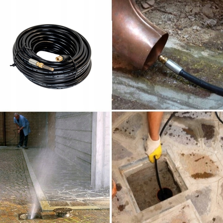 WĄŻ DO KANALIZACJI RUR 6M ŻMIJKA DO MYJKI STANLEY Typ wąż