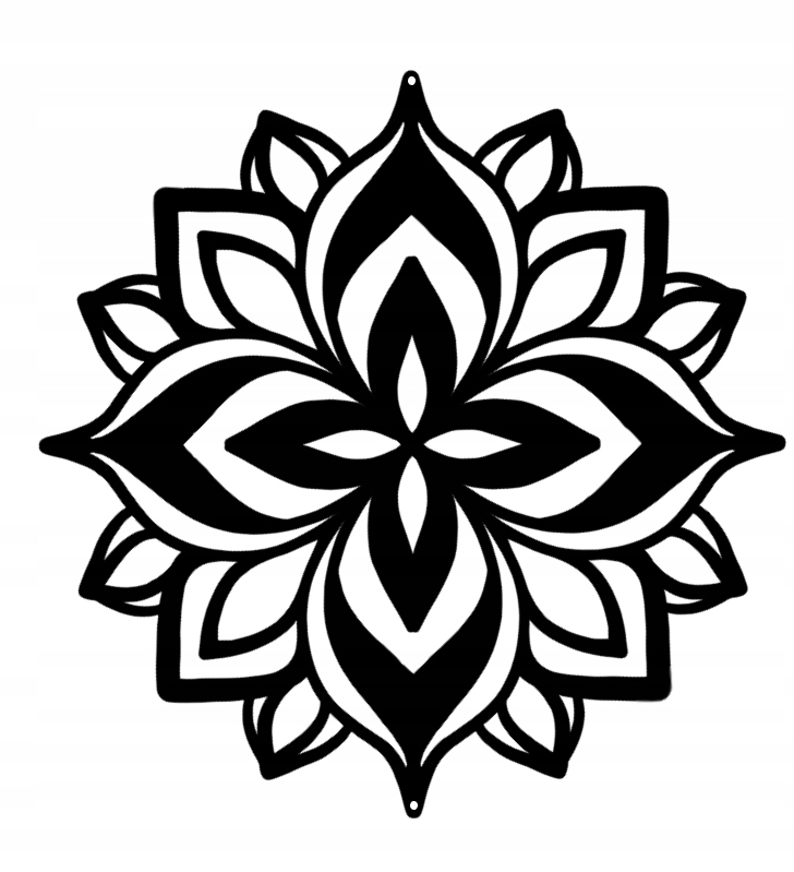 

Zawieszka Kwiat wiosna dekor ozdoba ażurowa czarna