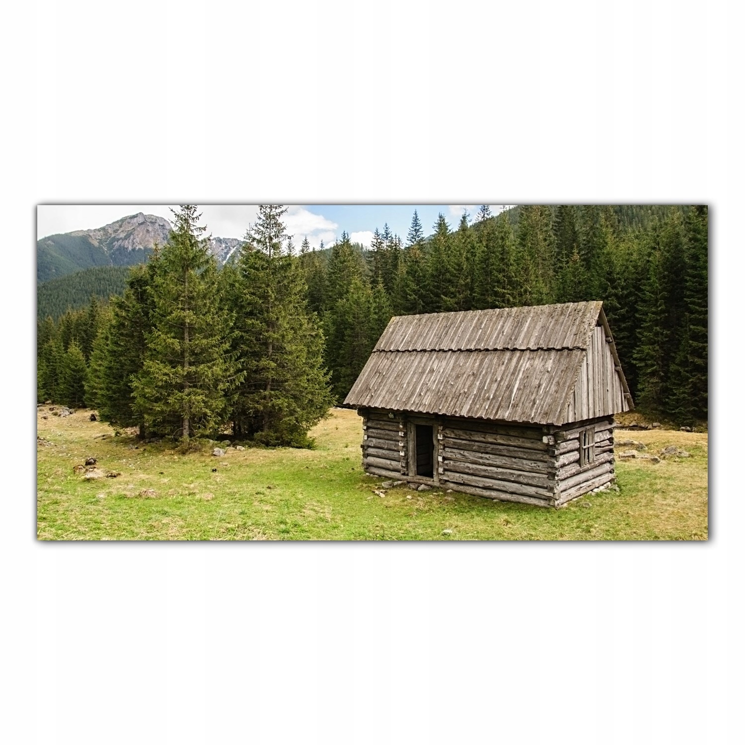 Hory Domy Krajina 140x70 Kuchyňské skleněné panely