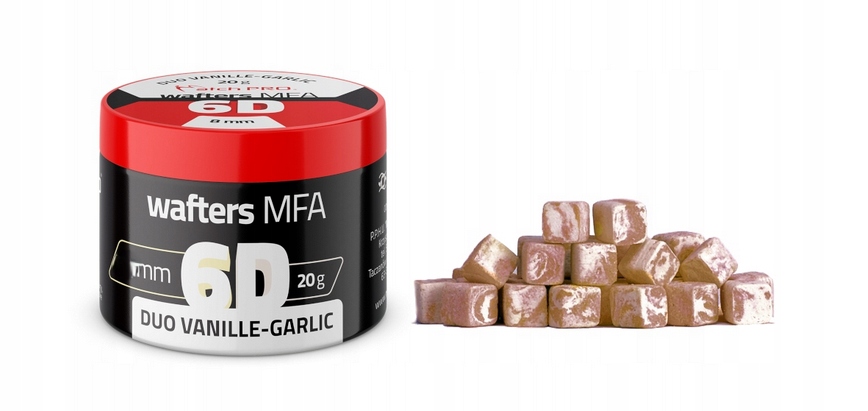 Przynęta MatchPro 6D Mfa Wafters 6x6mm 20g Duo Vanille Garlic