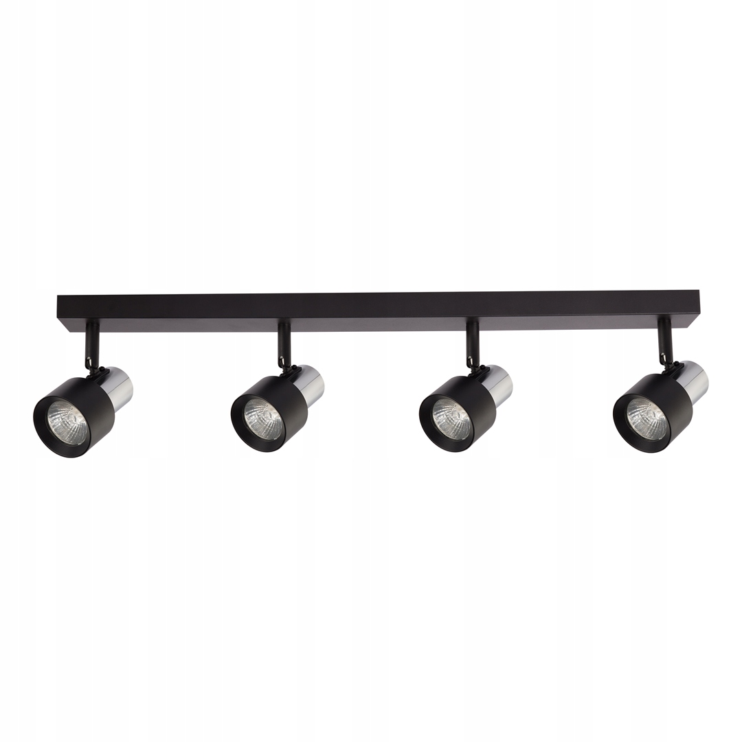 stropní svítidlo Led Cino 4xGU10 Černá Chrom