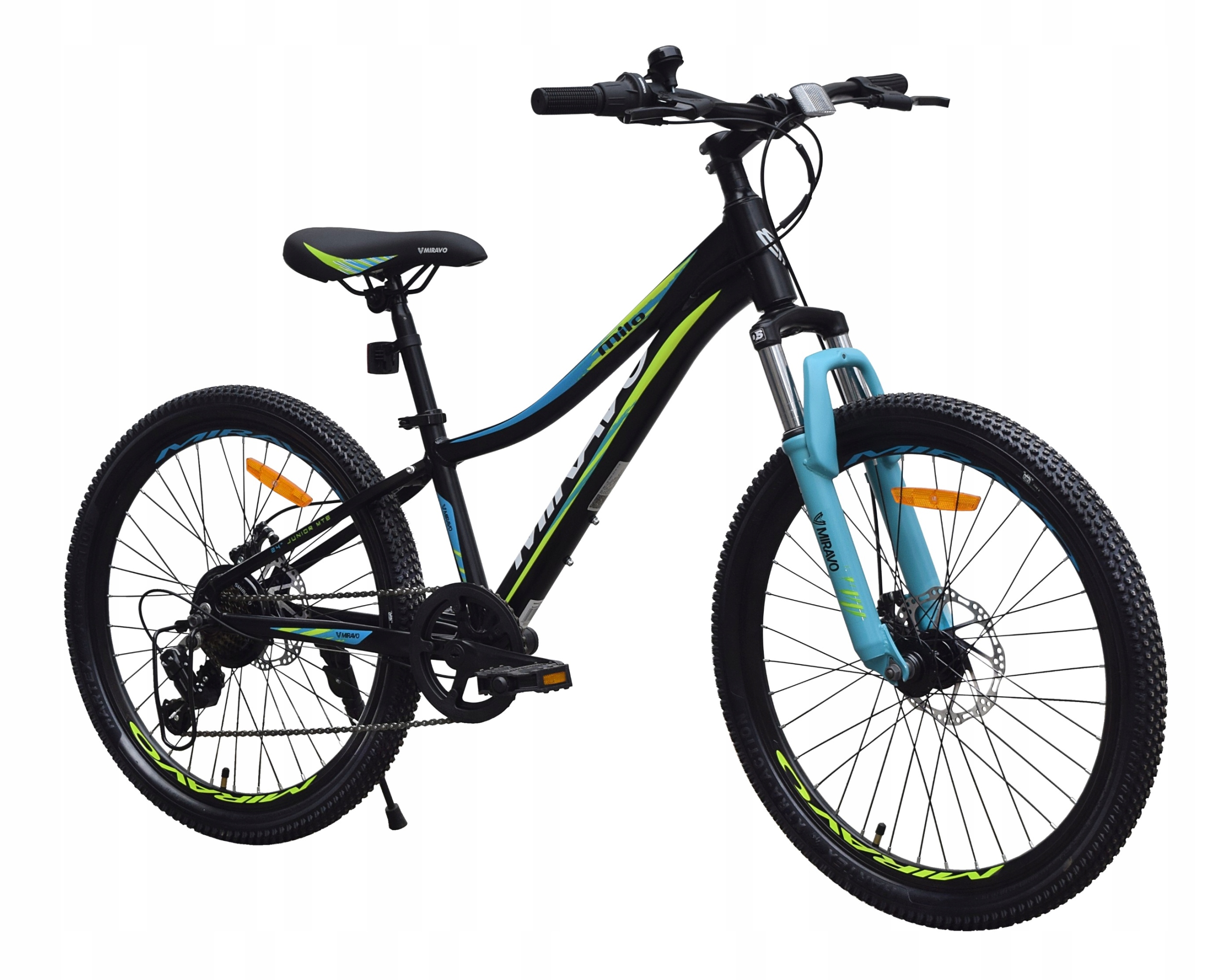 Kolo 24 Miravo Mtb Horský Hliník Tlumič Osvětlení Patka Bonus