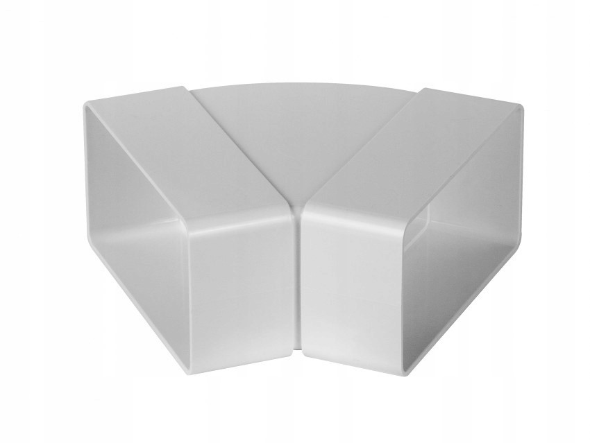 

Kolano wentylacyjne poziome 55x110mm Pcv 45 stopni