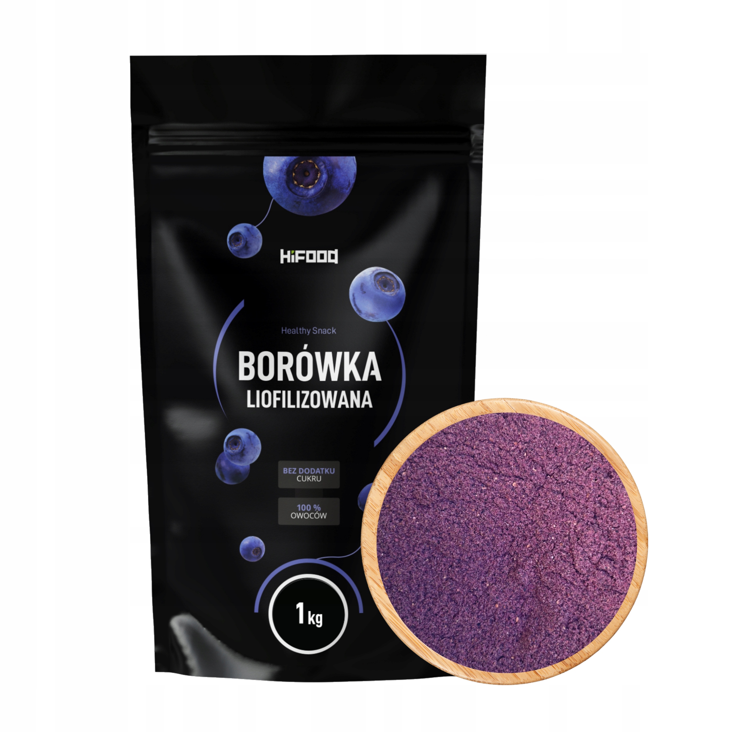 Borówka liofilizowana Proszek 100% Borówki 1 kg HiFOOD