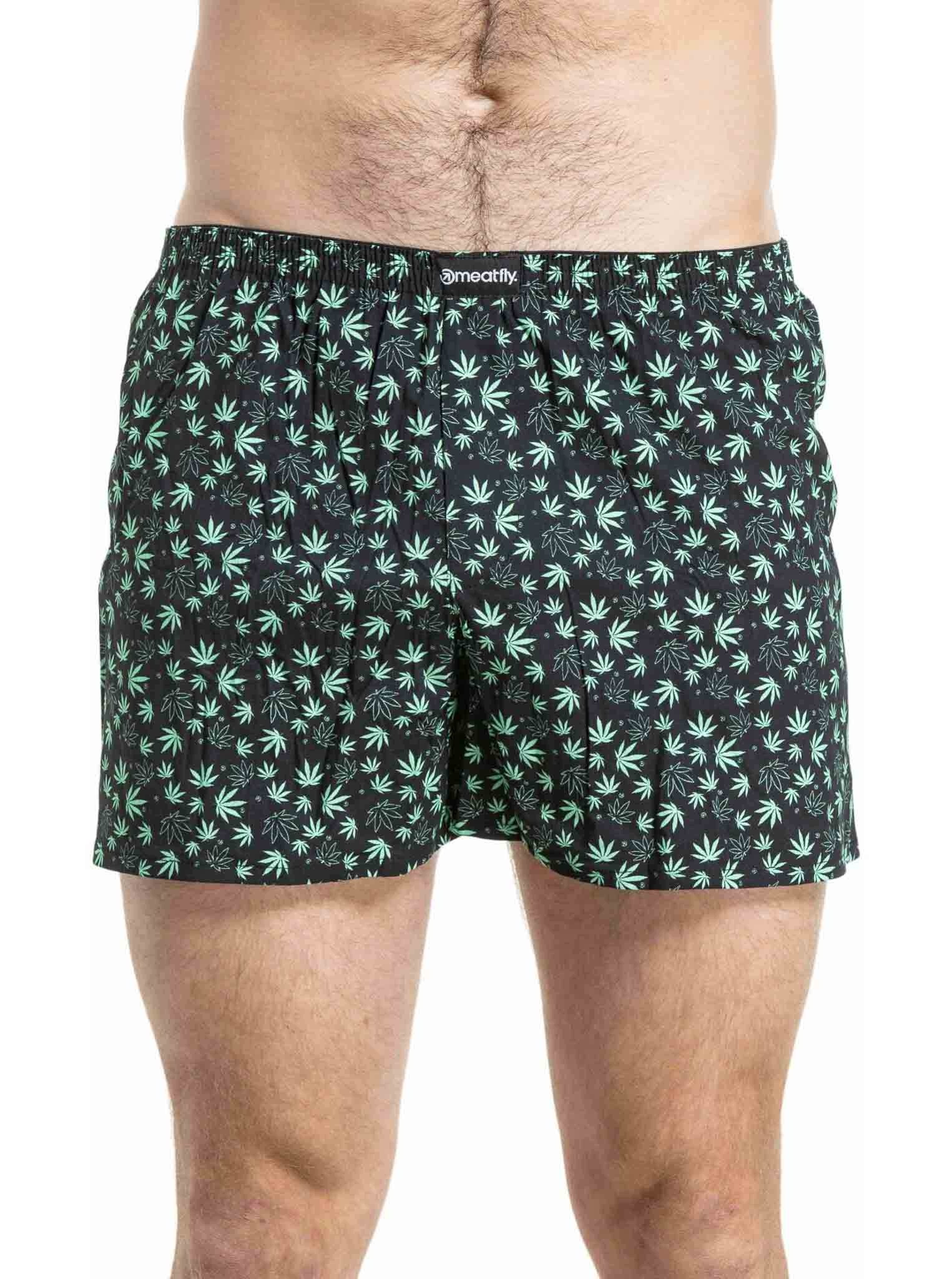 Meatfly Agostino Leafs Double Pack pánské boxerky, vícebarevné