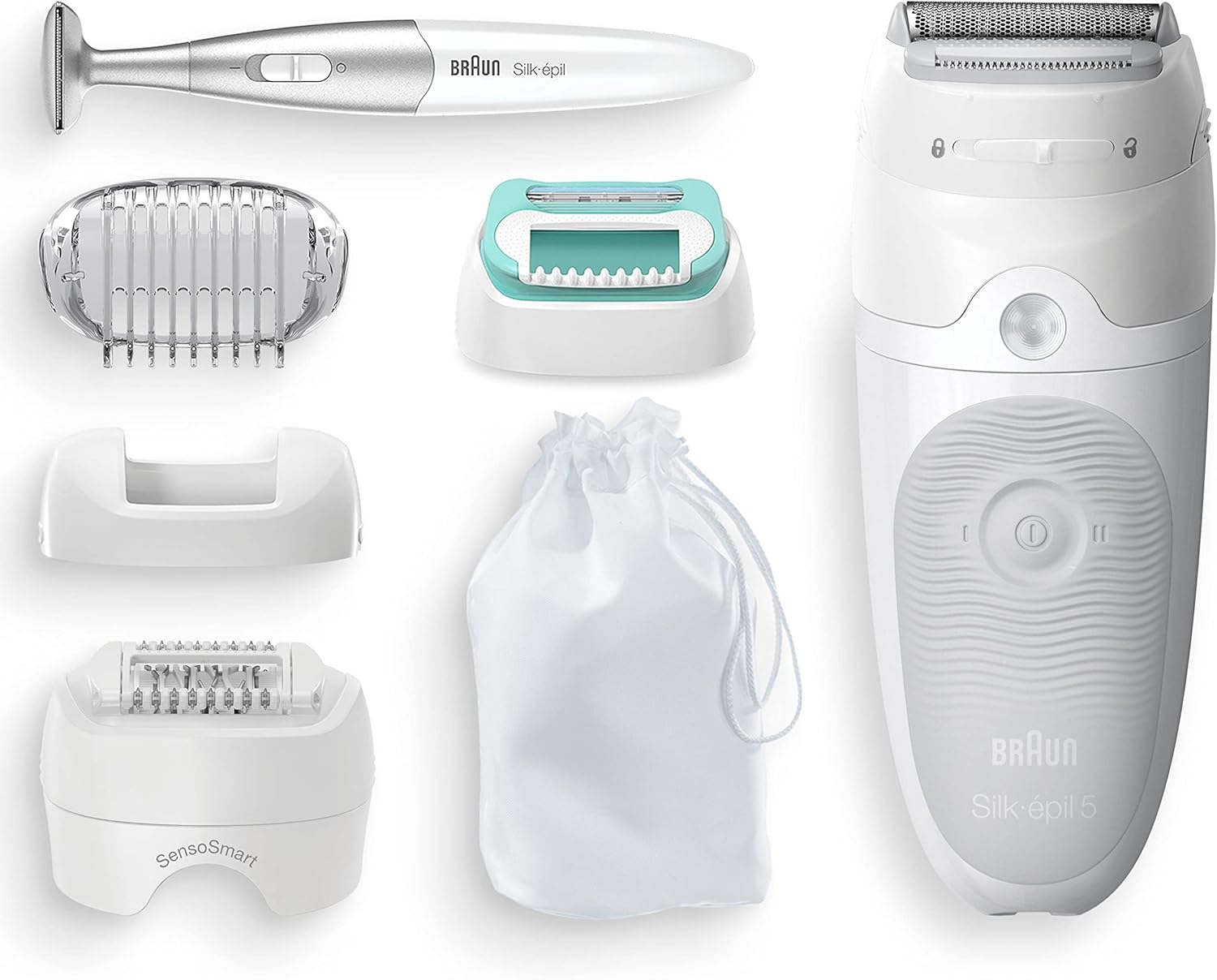 Depilator Braun Silk-epil 5 SensoSmart Wet&dry Golarka +trymer Bikini 3w1