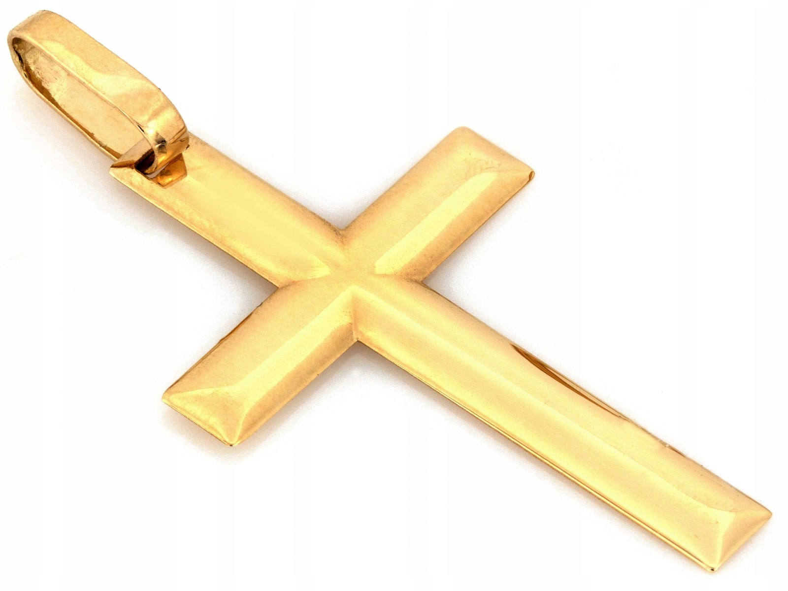 Přívěsek zlatý 585 křížek přívěsek hladký rovný 0.78g Křížek plech