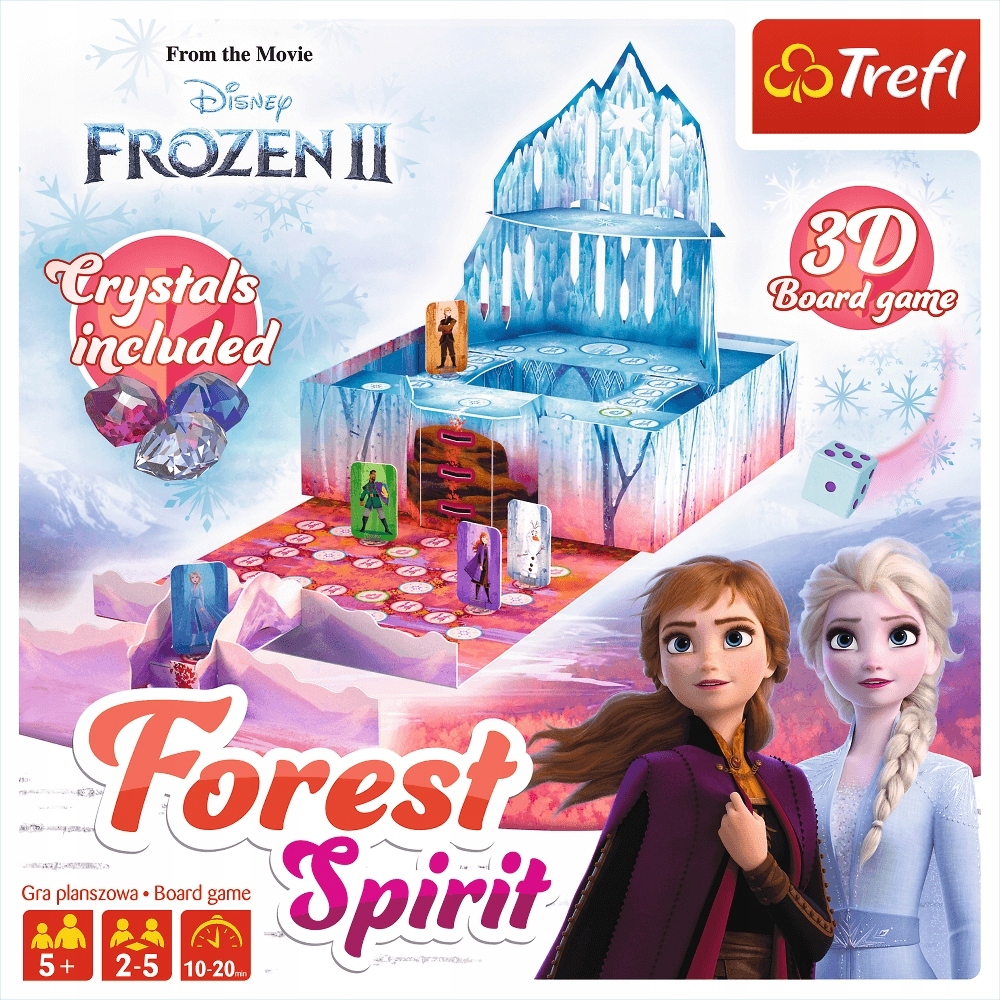 Frozen Gra Planszowa dla Dziecka Forest Spirit Kraina Lodu Planszówki
