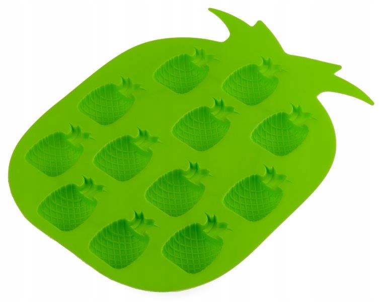 

Foremka elastyczna 12 kostek lodu ananas zielony