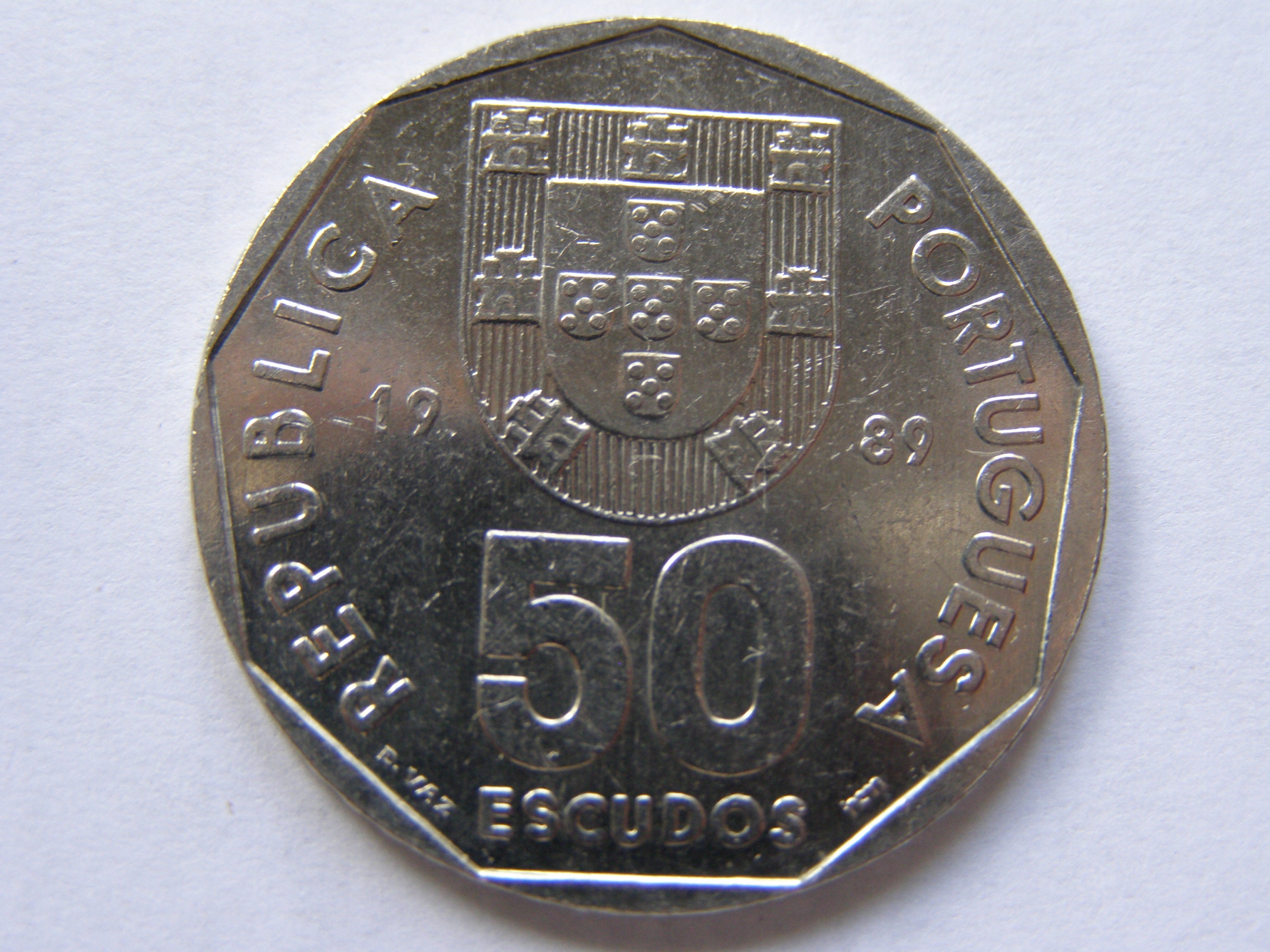 PORTUGALIA 50 ESCUDOS 1989 ROK !!!!!!!!!!!!!! 0116
