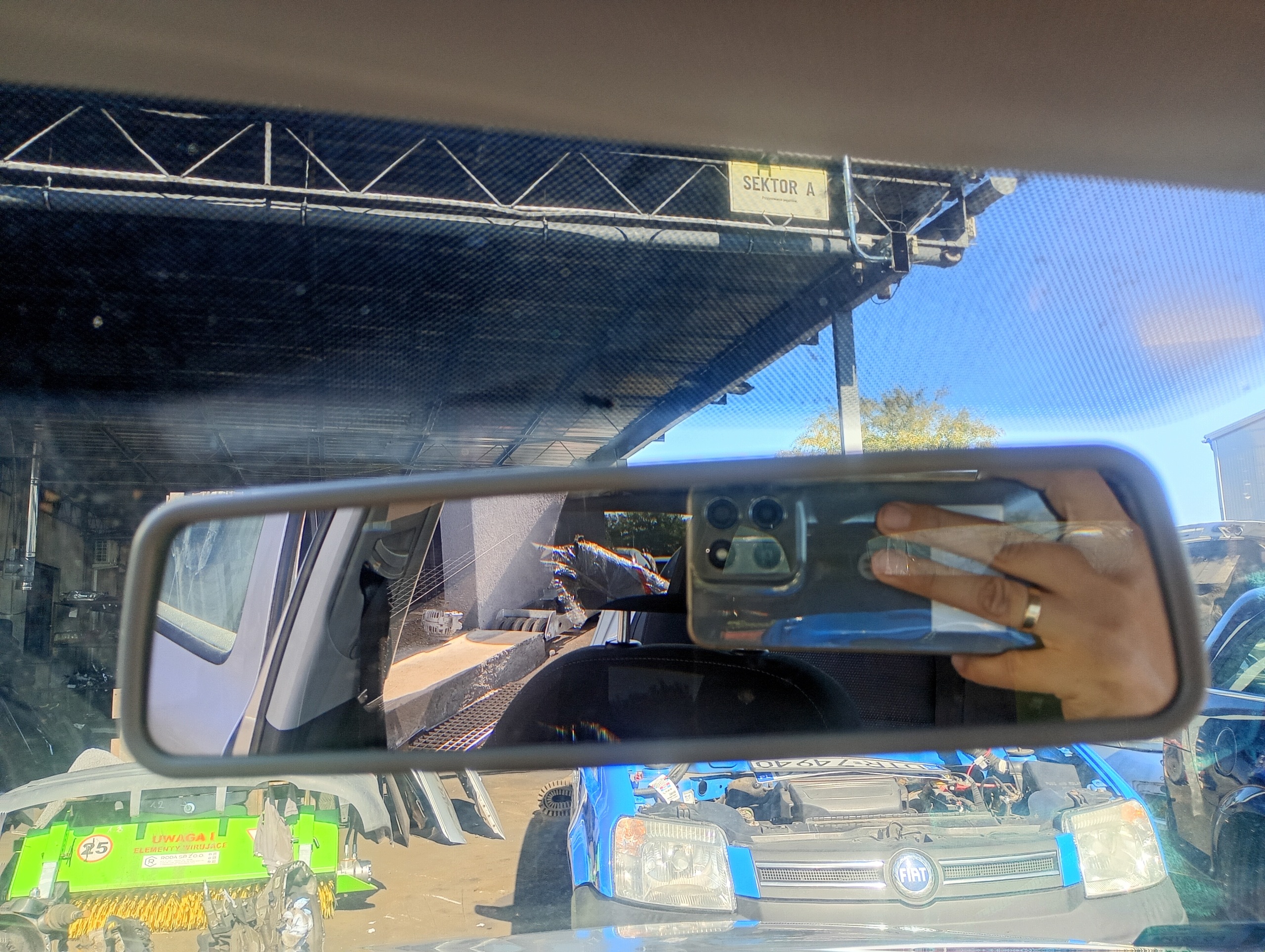 rear-view mirror inner Skoda Octavia 2 II 04-13