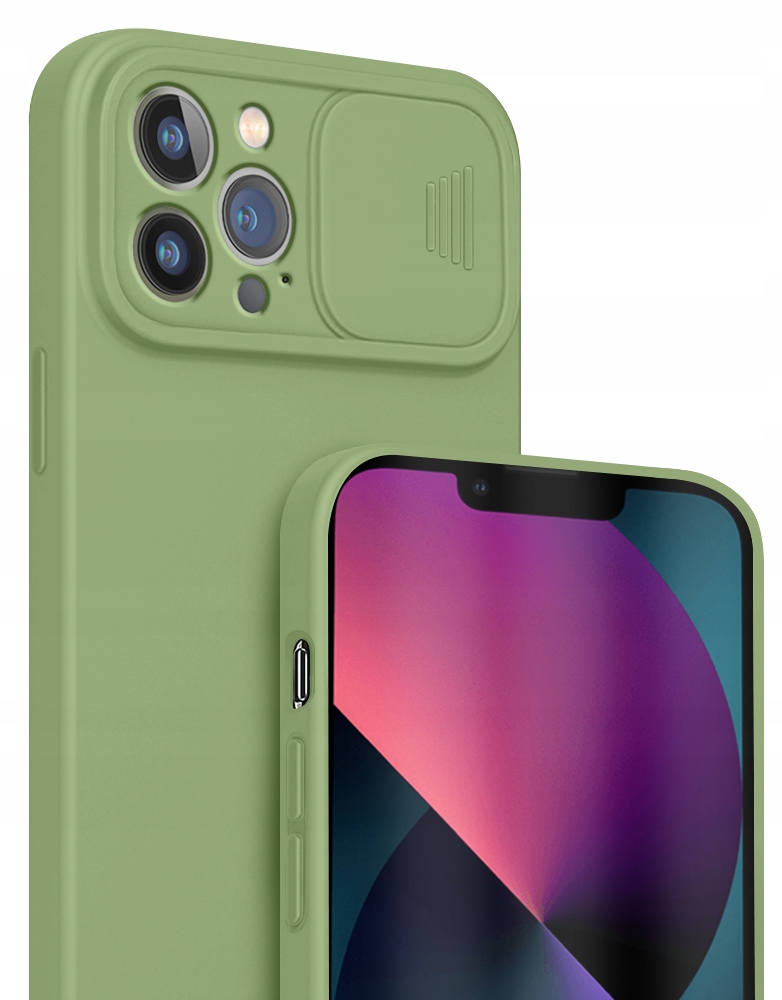 

Etui Silicone CamShield Szkło do iPhone 13 Pro Max