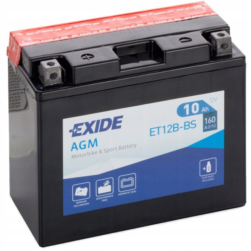 

Akumulator Exide YT12B-BS 10Ah 160A