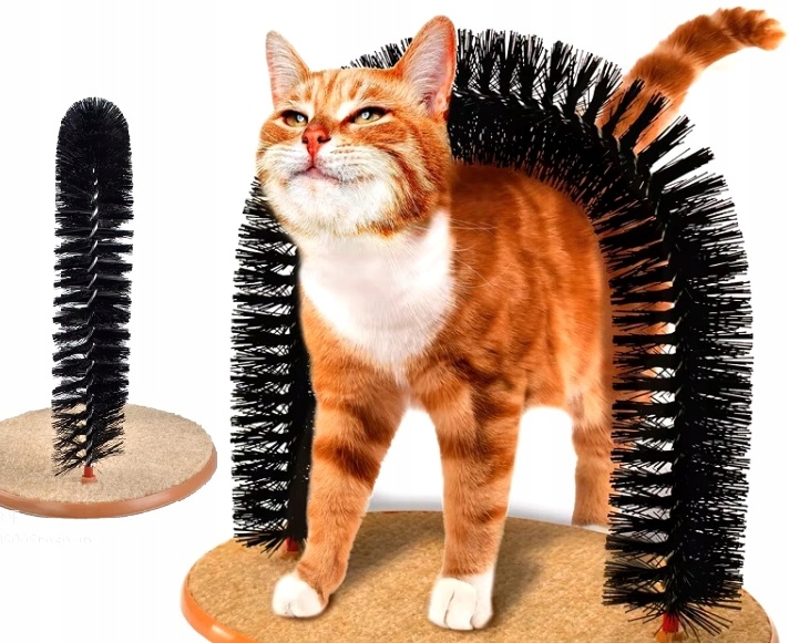 Levně Škrabadlo Pro Kočky Masážní Přístroj Hračka Na Škrábání Kočka Na Podstavci Koťátko