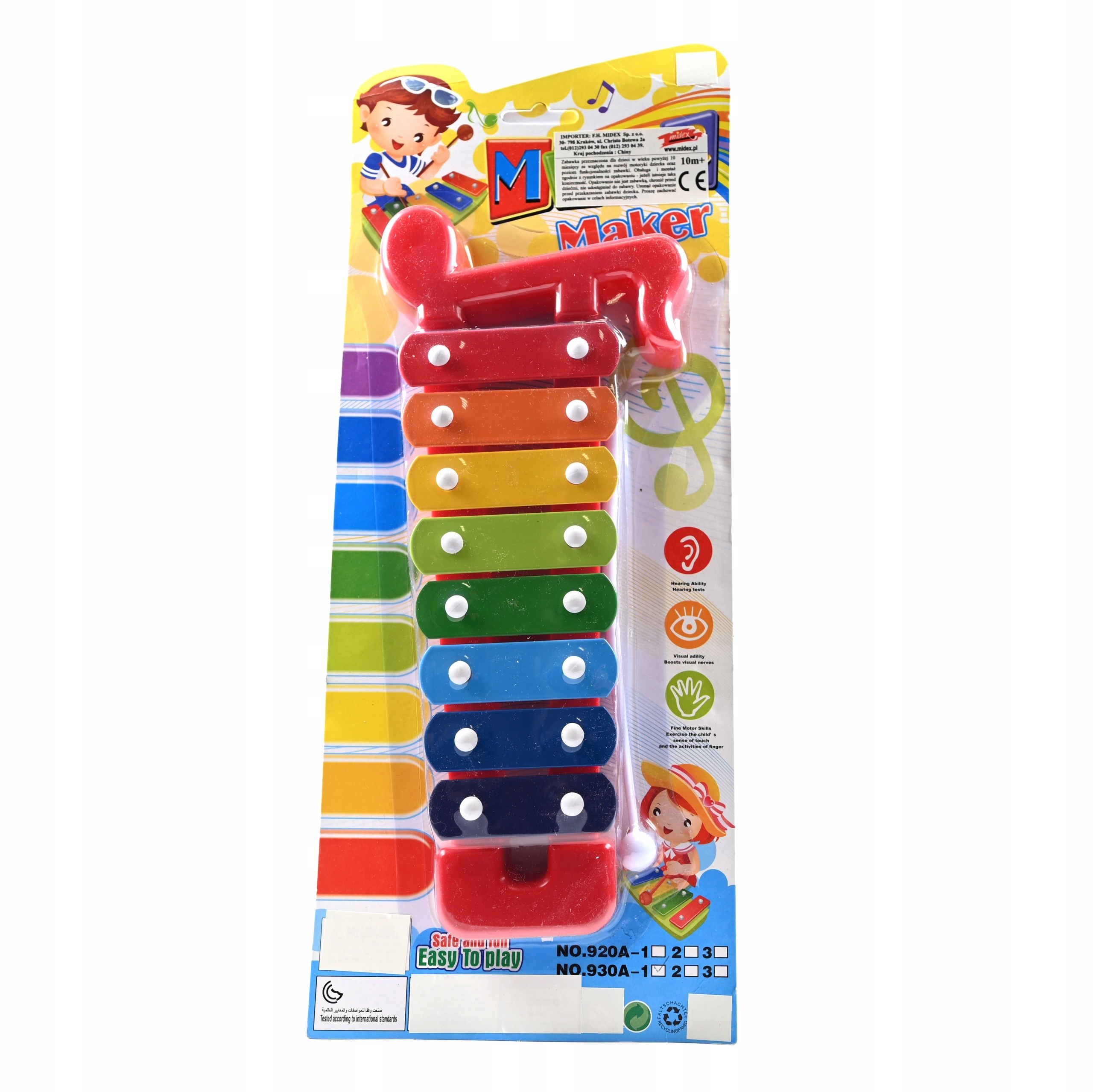 KOLOROWE CYMBAŁKI DLA DZIECI DZWONKI INSTRUMENT MUZYCZNY