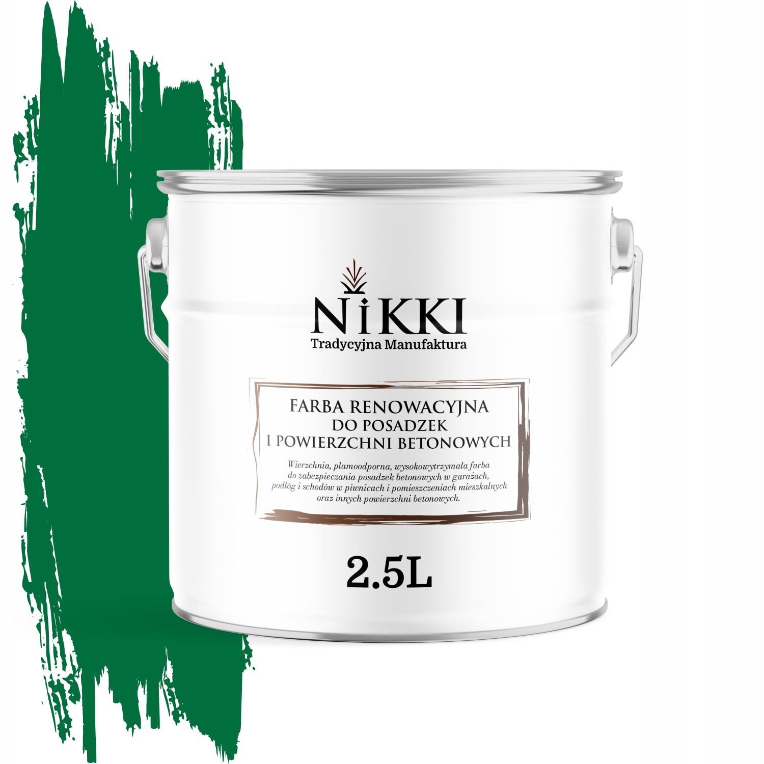 Farba Na Renováciu Betónových Podláh 2,5 L Zelená RAL6029 Saténová