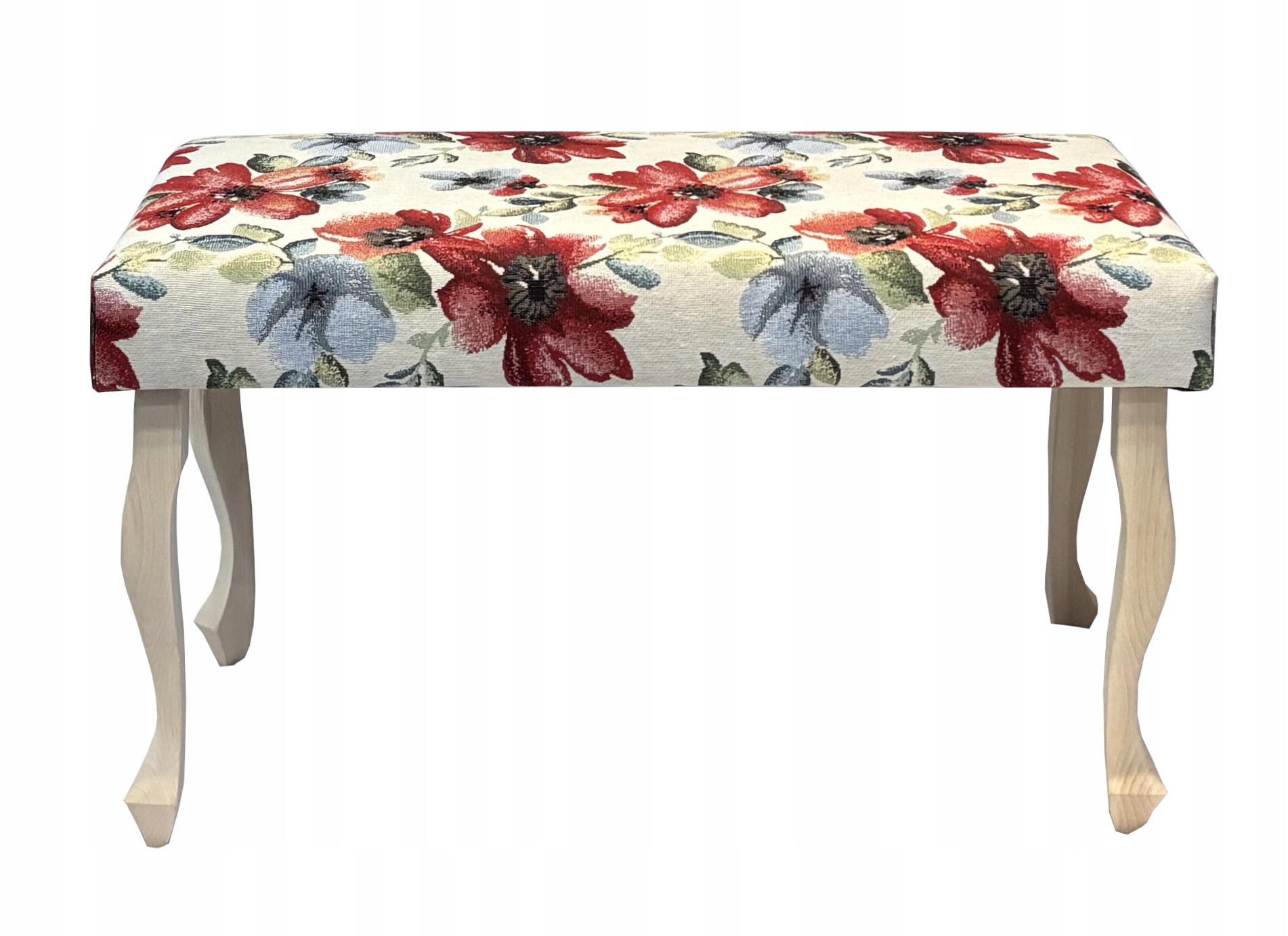 Ławka PUFA tapicerowana na nogach LUDWIK LOFT SKANDYNAWSKI kolory 60 Kolor obicia wielokolorowy