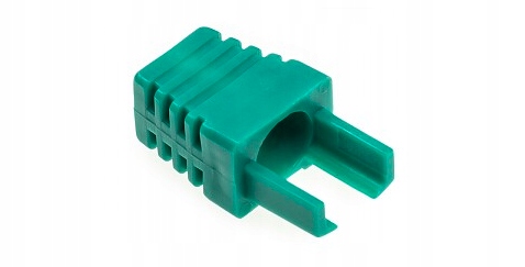 

Osłona odgiętka wtyk RJ-45 kat. 6 zielona 5 szt