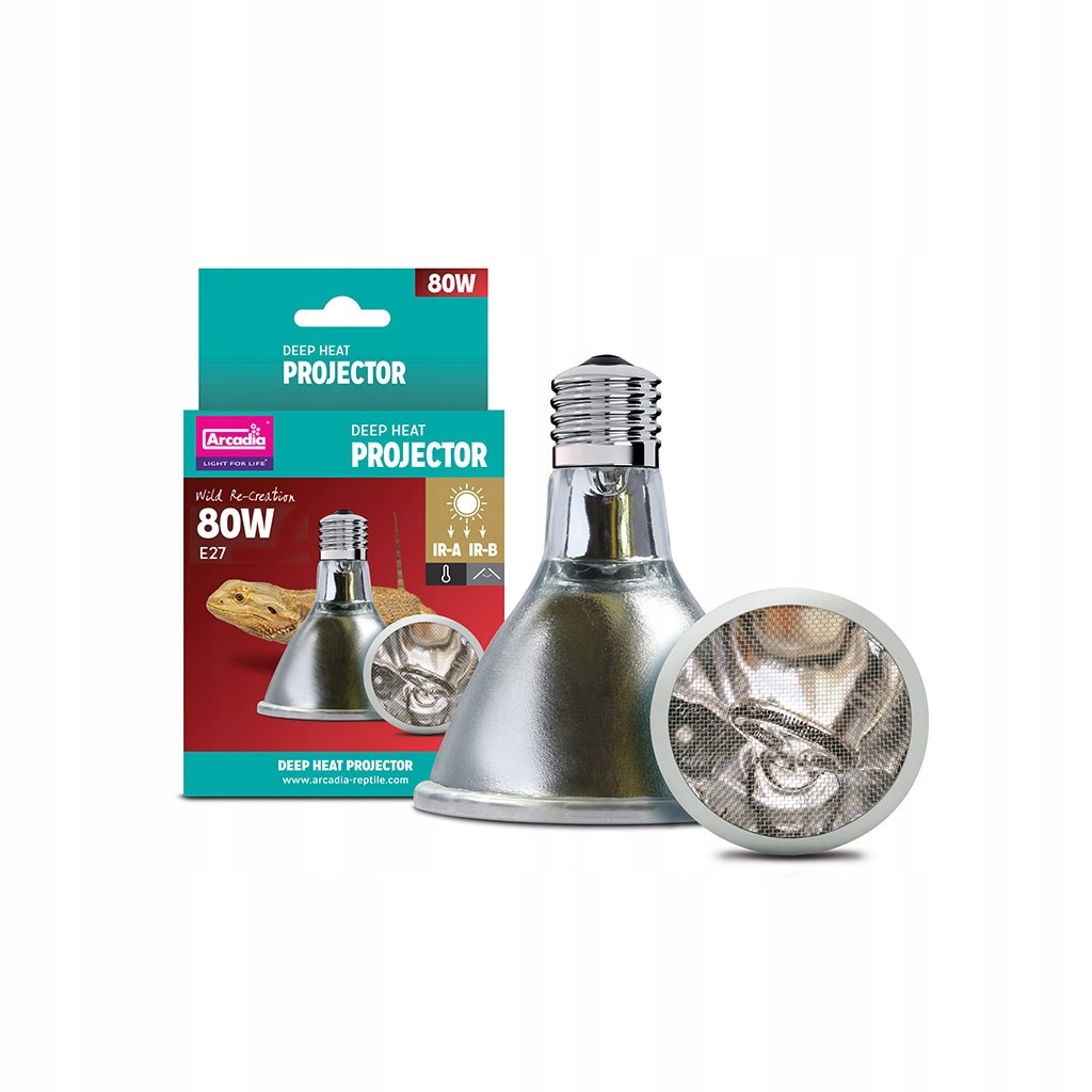 Levně Arcadia Lampa Topná žárovka pro plazy 80 W