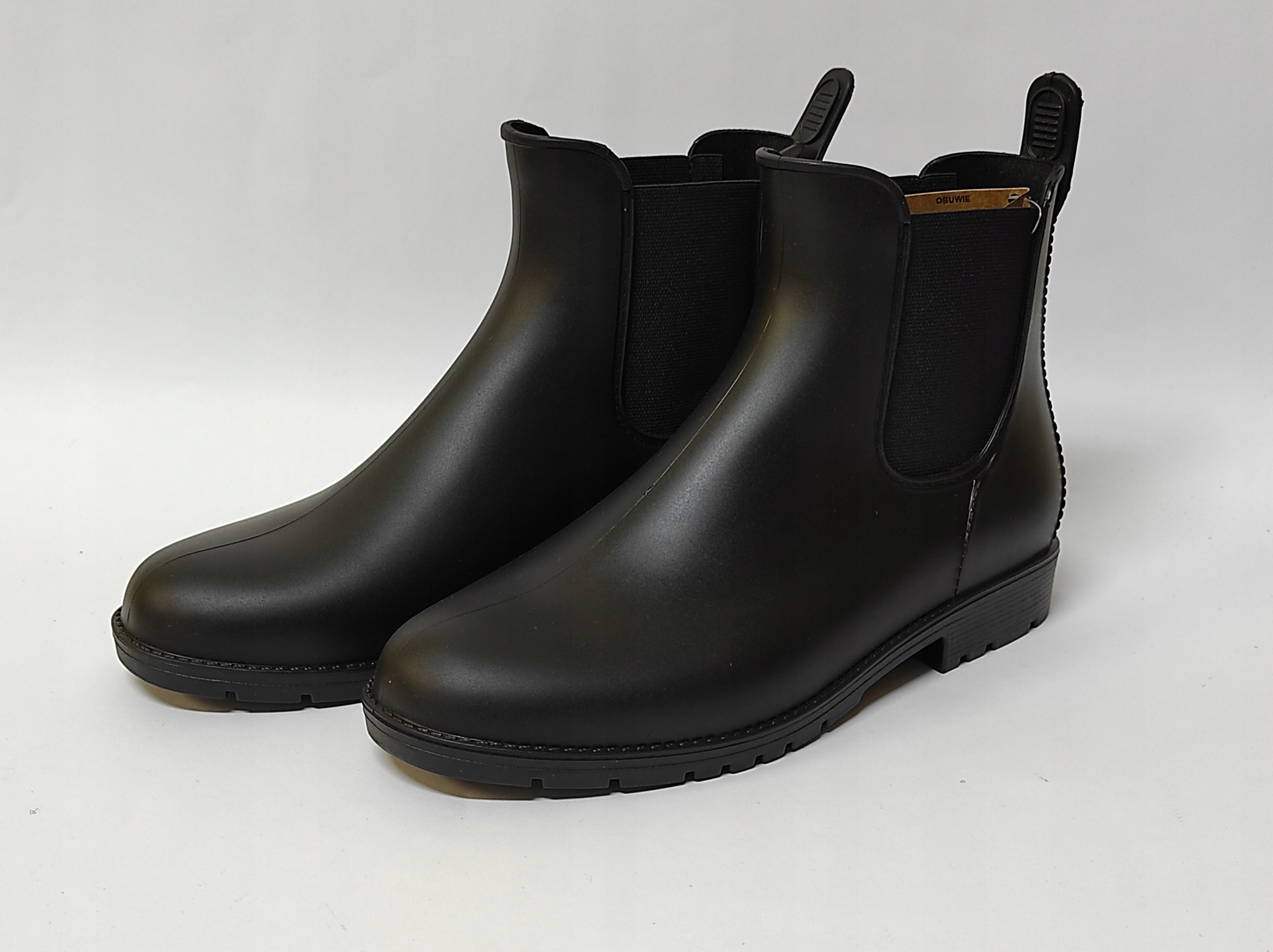 

Obuwie Kalosze Damskie Krótkie Sztyblety Black r39