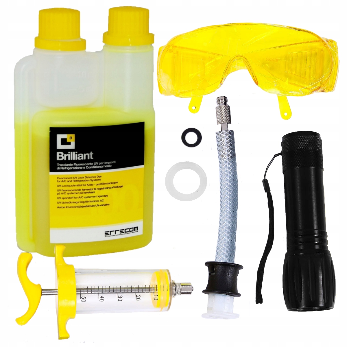 Sada Uv na detekciu netesností v chladiacej klimatizácii Errecom