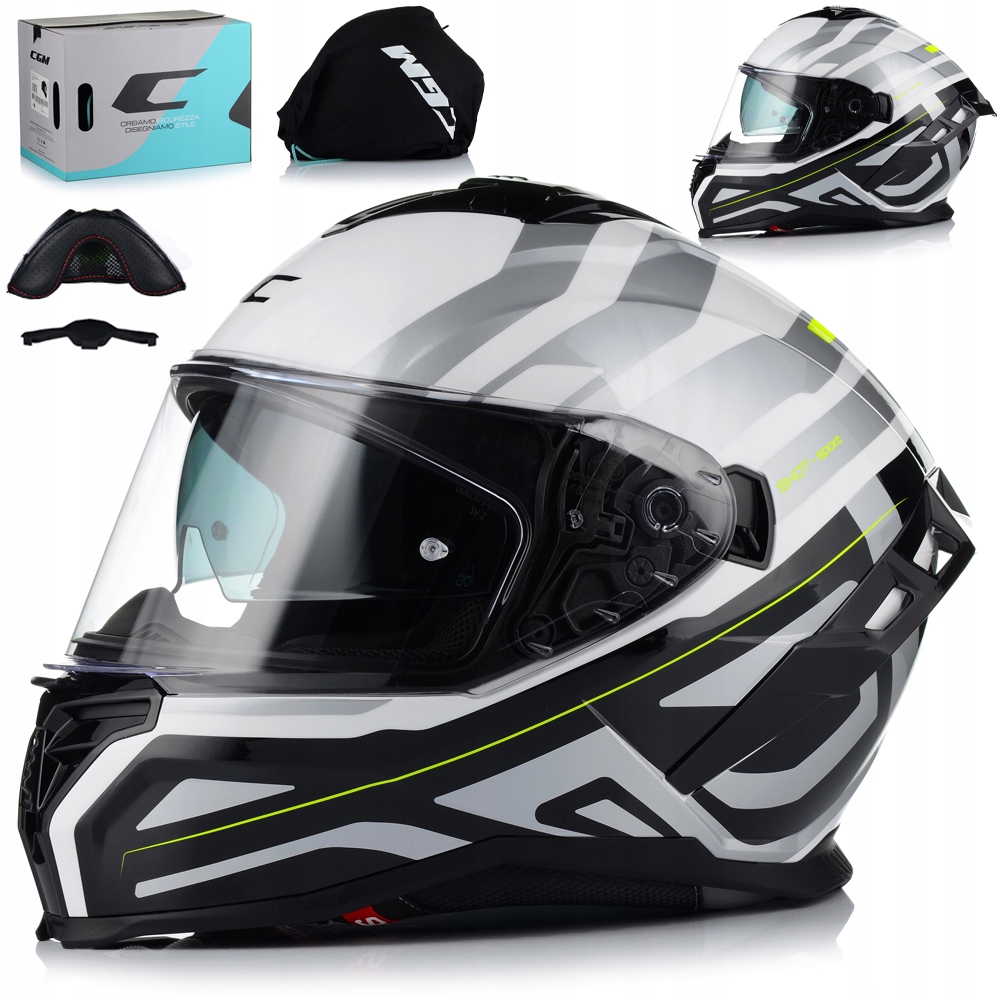 Motocyklová Prilba Cgm 363A Shot Sport 22.06 Systém Pinlock Clona