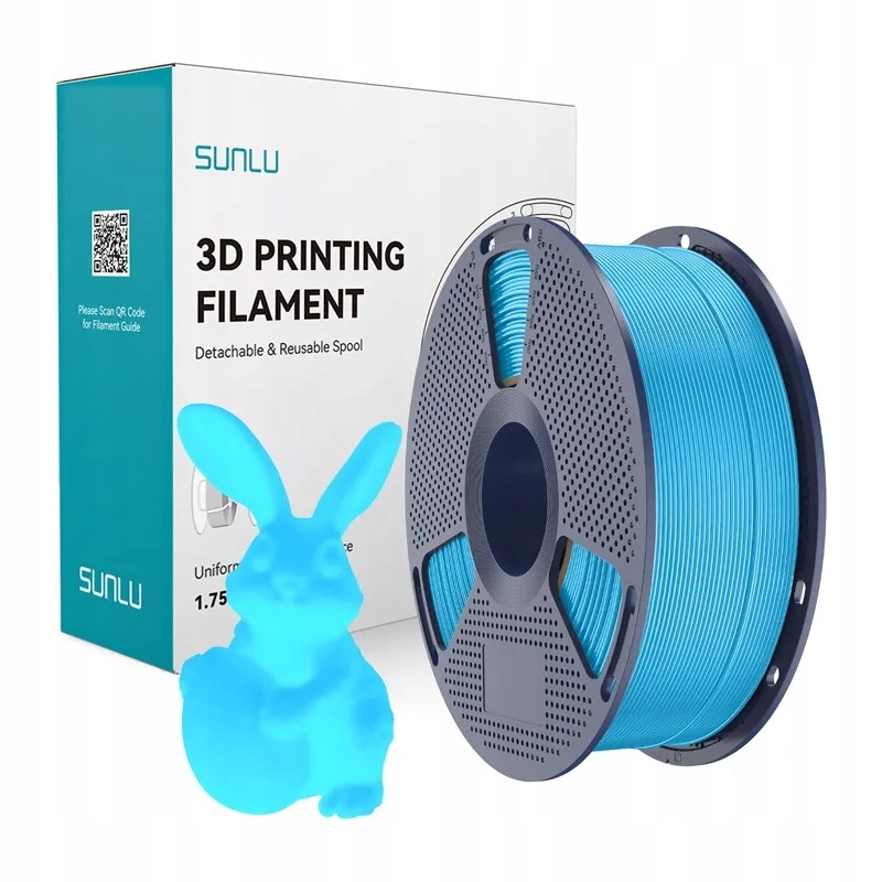 Filament Sunlu Pla Glow In The Dark 1.75mm 1kg (niebieski)