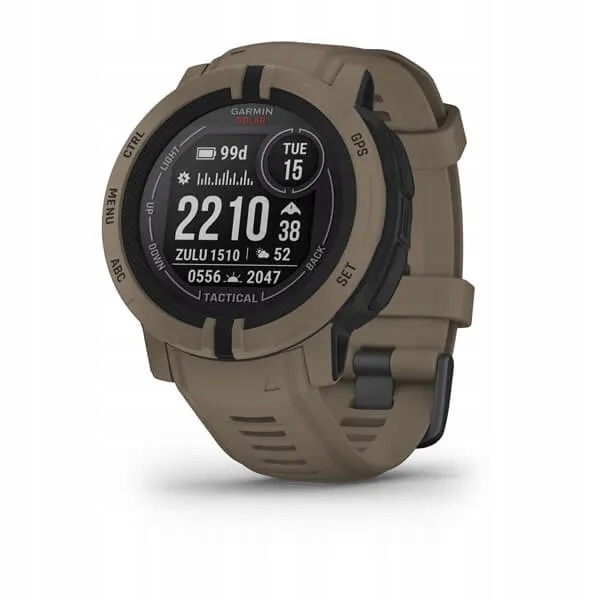 Zegarek Garmin Instinct 2 Solar Tactical brązowybrązowy