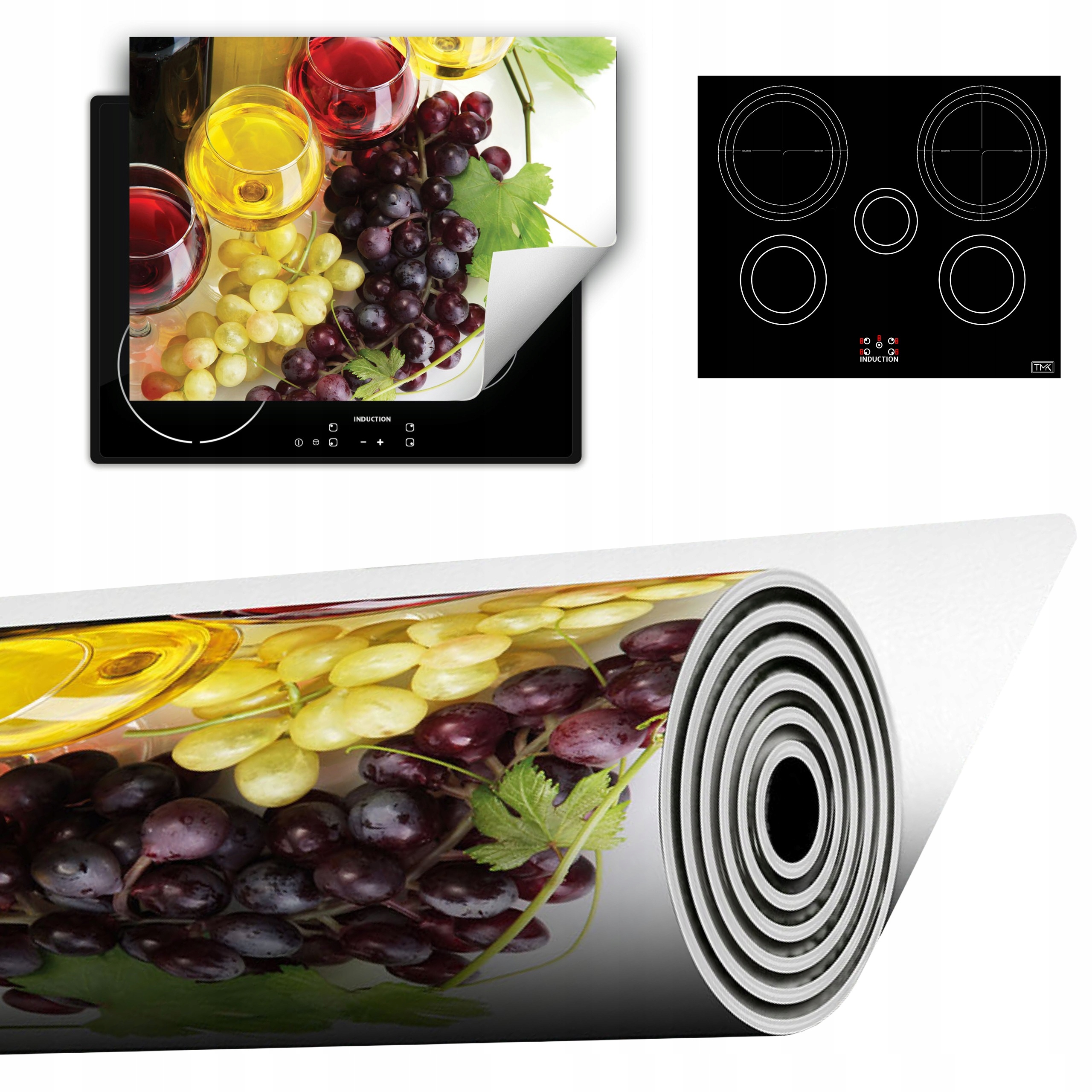 Vinylová Podložka Do Kuchyně Více Místa 70x52 barevná vínová