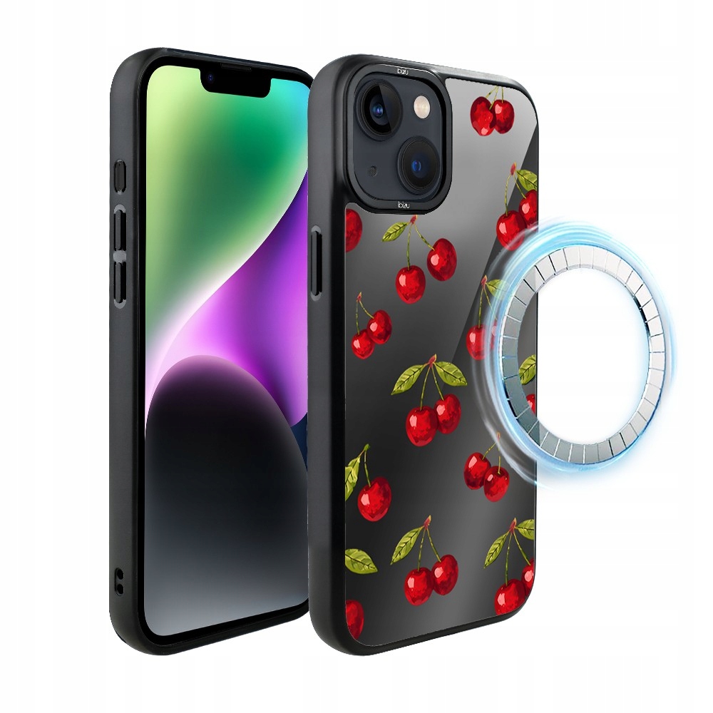Pouzdro pro iPhone 14 Plus Ibizu DropGuard Matt s MagSafe, Višňová noc