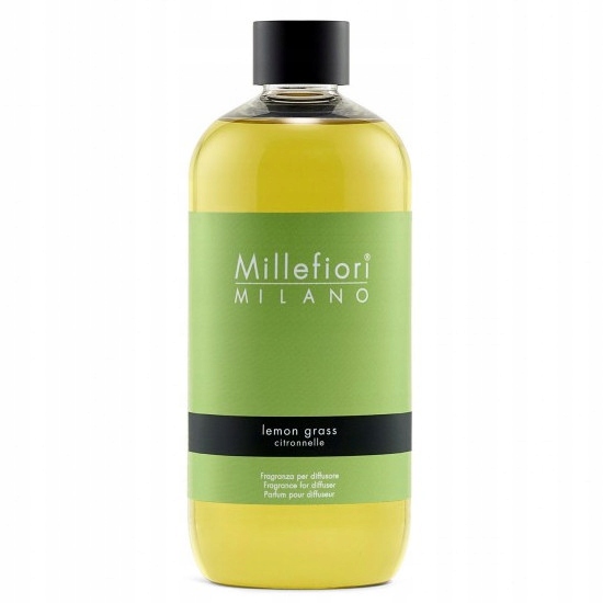 Millefiori Milano Lemon Grass Doplňovač vonných tyčinek 500 ml