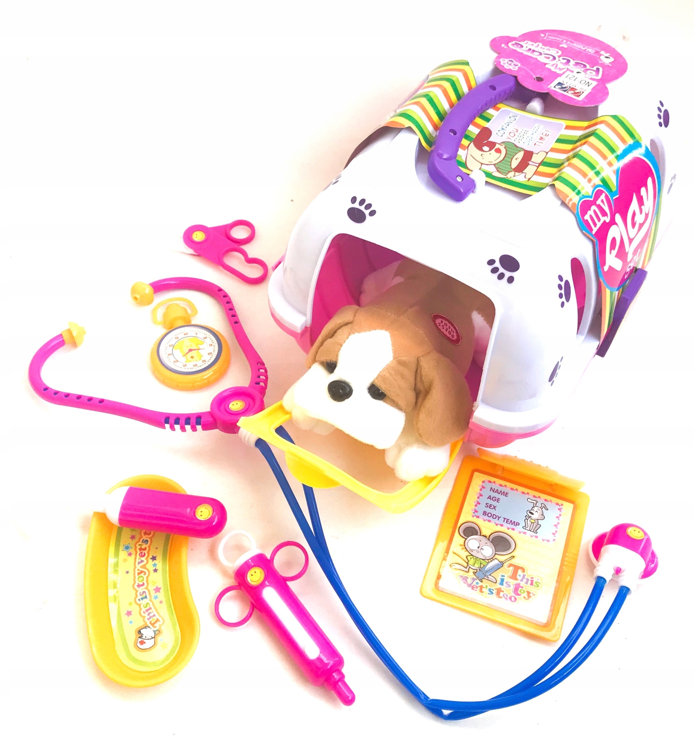 

Zestaw Mały Weterynarz Pluszowy Piesek I Akcesoria