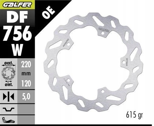 Galfer Brzdový Kotúč Zadný Bmw Hp 4 '12- M 1000 R '21- S 1000 R '14-'23