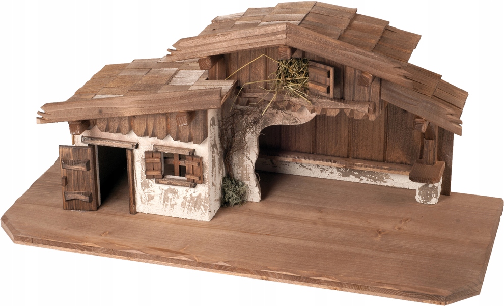 Božský betlehem zafarbený 70x29x31 cm pre postavy 9-15 cm
