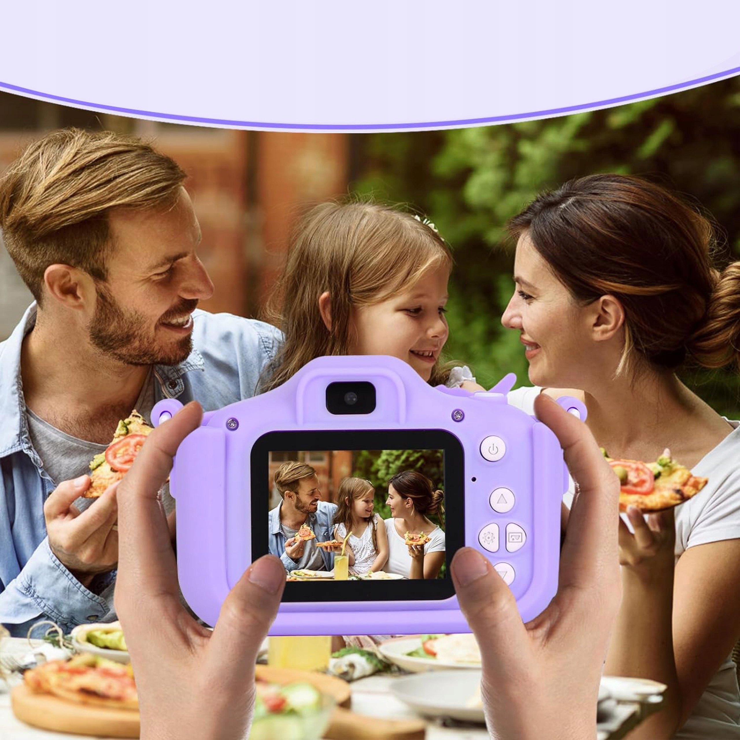 APARAT CYFROWY DLA DZIECI JEDNOROŻEC SELFIE KAMERA+KARTA 32GB MENU PL Rozdzielczość 48 Mpx
