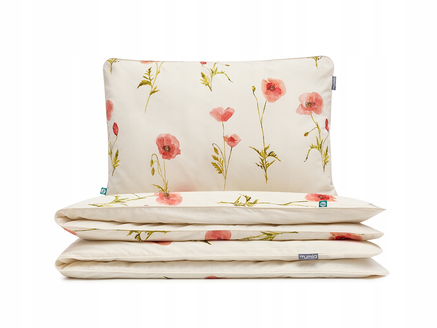 Posteľná Bielizeň Maki 140x200 cm 1x 80x70 cm Mumla
