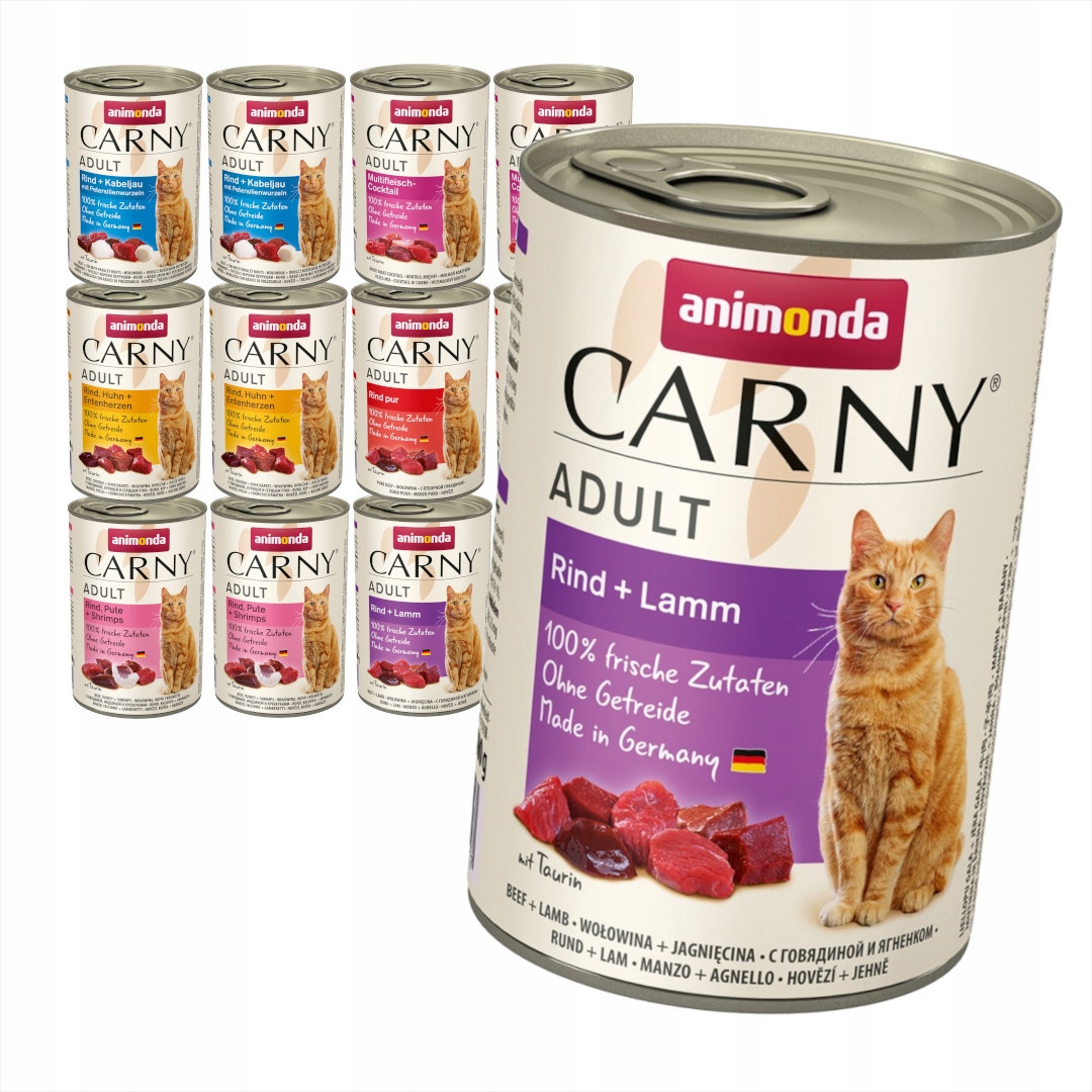 Levně Animonda Carny Adult 12x400g Mokré Krmivo Pro Kočky Mix 6 příchutí